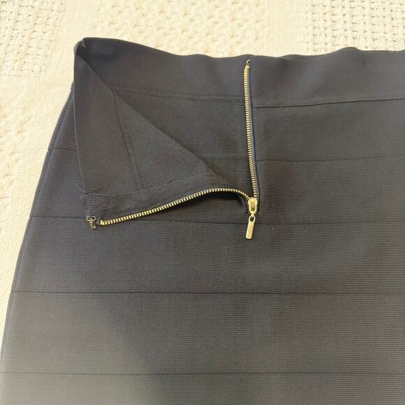 Bebe medium exposed zipper high waist bandage mini skirt SK 2951 - Picture 8 of 12